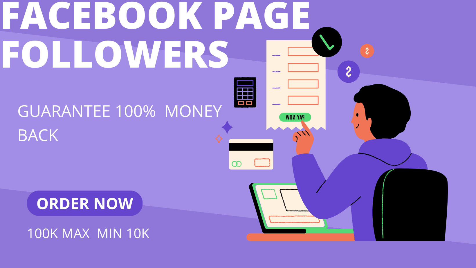 100k facebook page followers and likes 