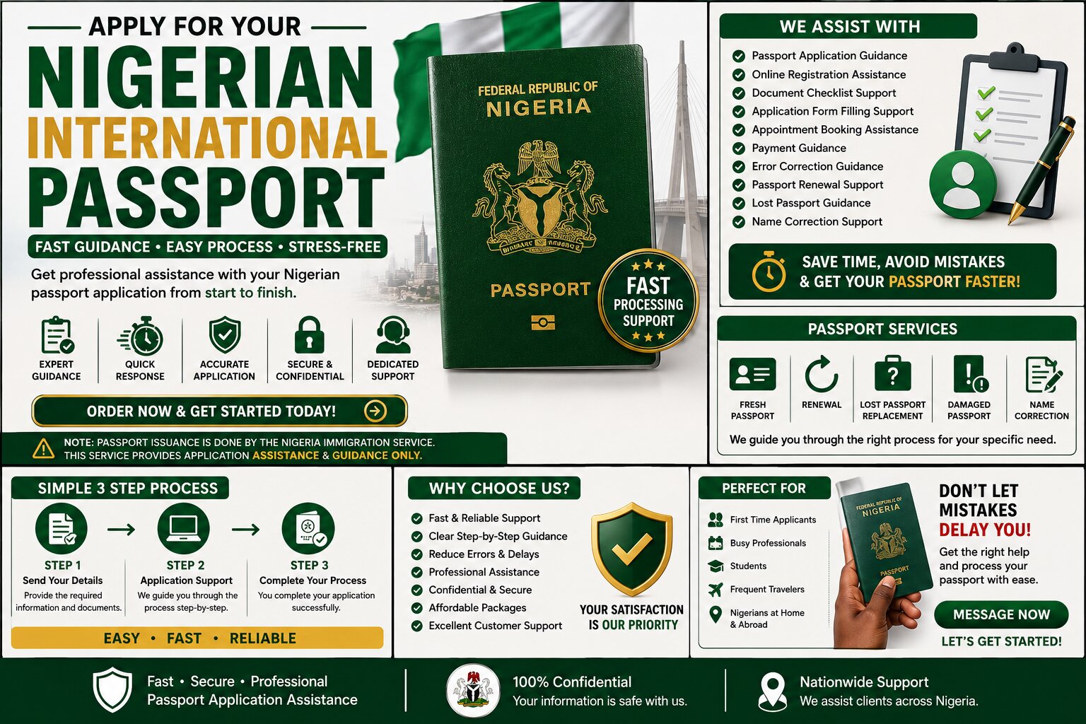 Nigeria International Passport Registration Assistance – Fast Processi